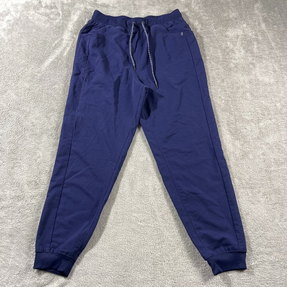Jaanuu Mesh Enhanced Jogger Pant Navy L Drawstrings Stretch Healthcare Work